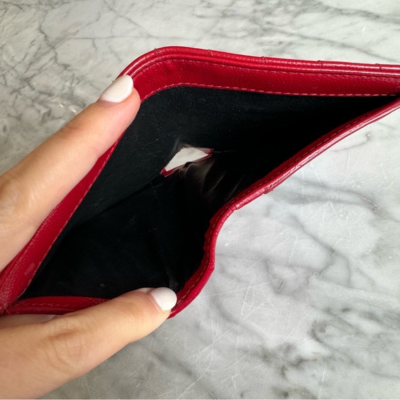 Wallet CASSANDRE MATELASSE BI-FOLD IN GRAIN DE POUDRE EMBOSSED LEATHER YSL - Picture 6 of 10